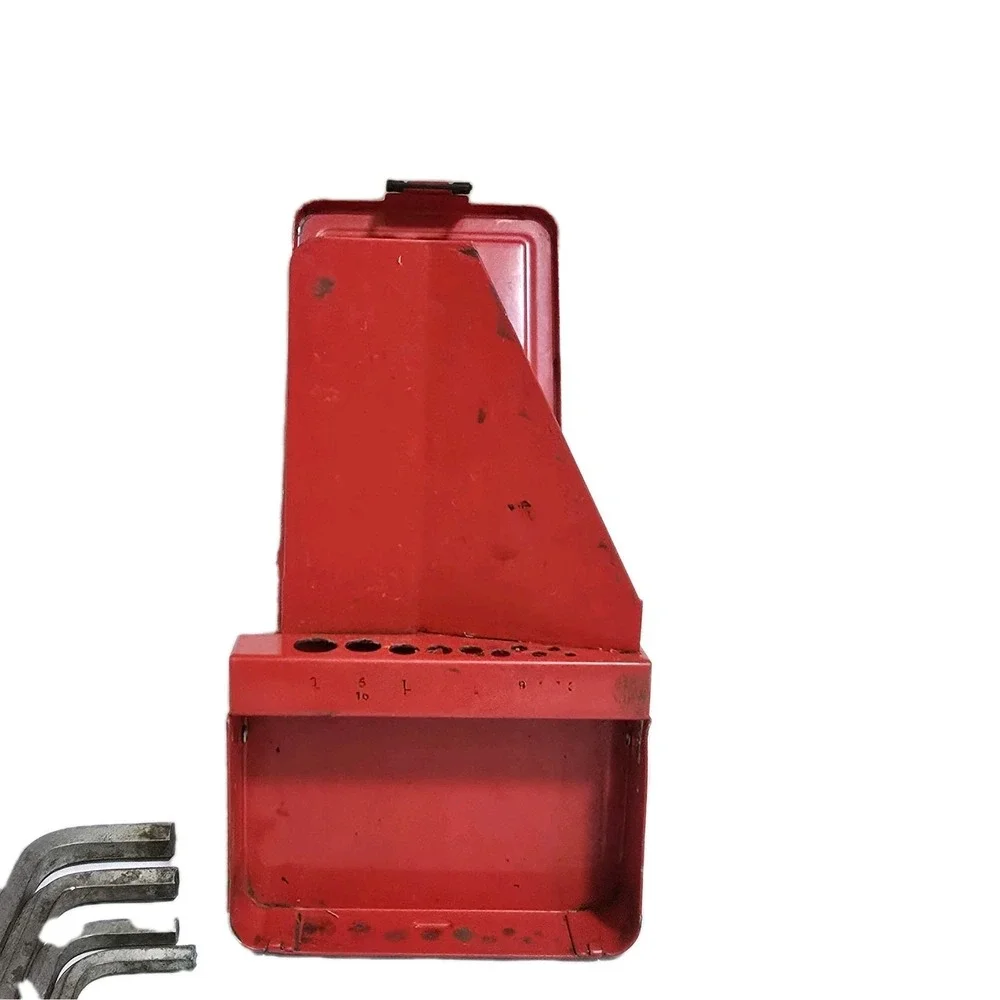 VTG Snap-on SAE Hex Key Allen‎ Wrench Set 3/8–7/64 USA Red Metal Case Missing 1